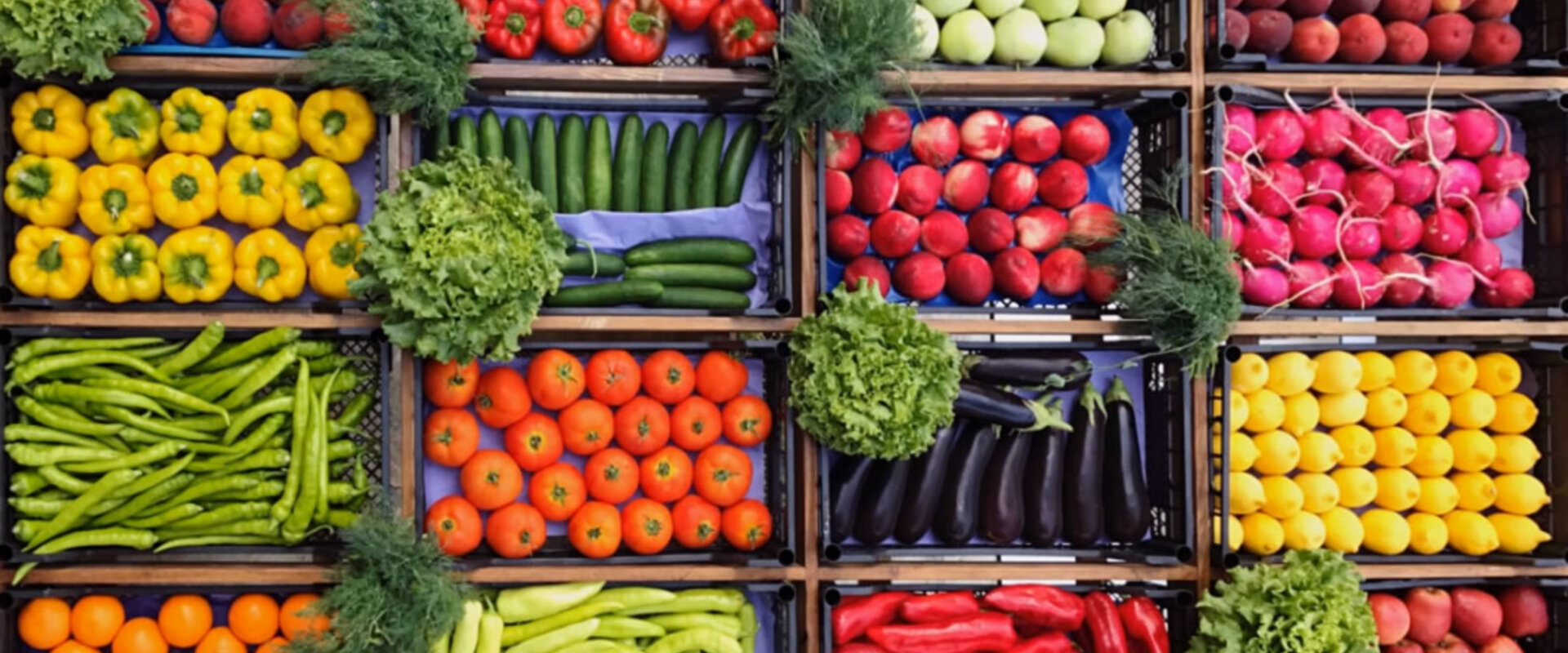 Grocer's fruit stand.